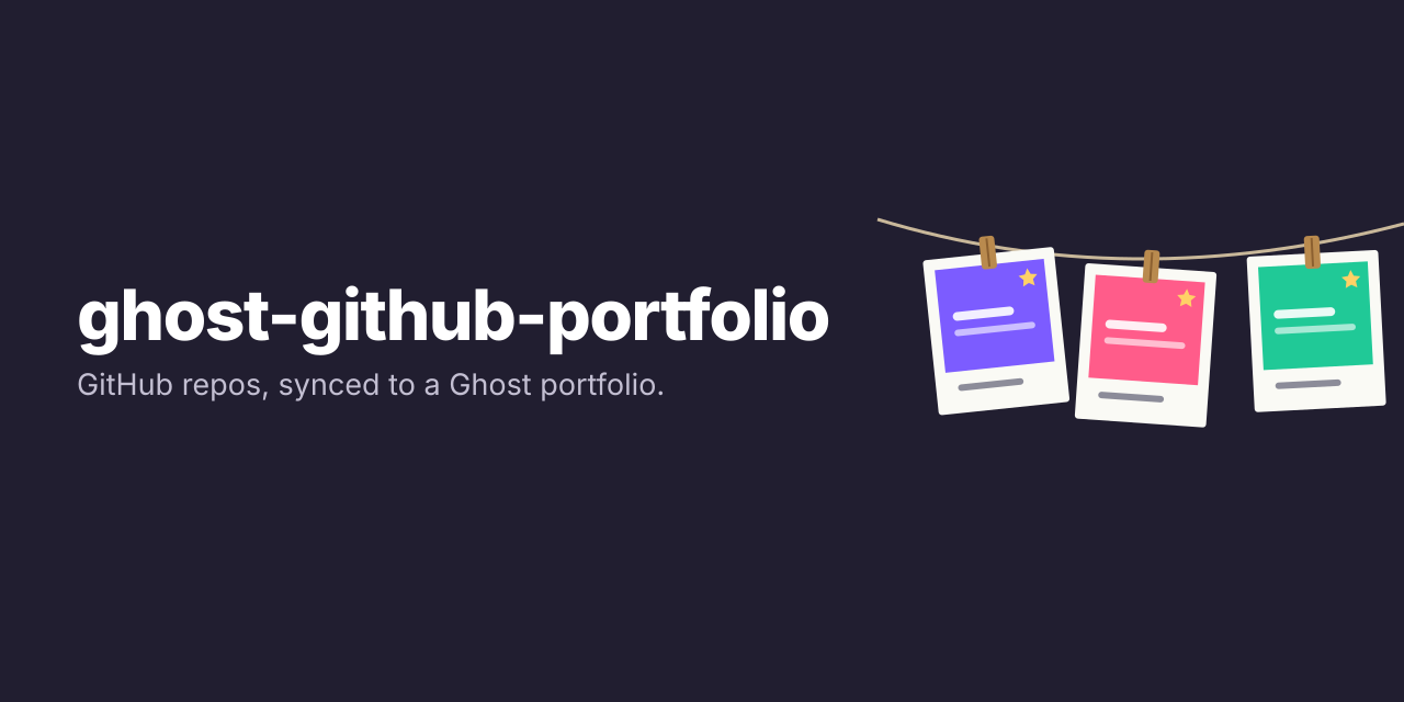 ghost-github-portfolio