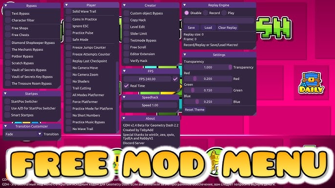 GitHub - componentlynximagine/geometry-dash-modmenu: 🎮 Geometry Dash ...