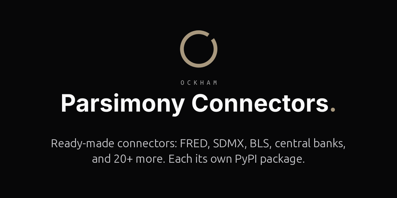 parsimony-connectors