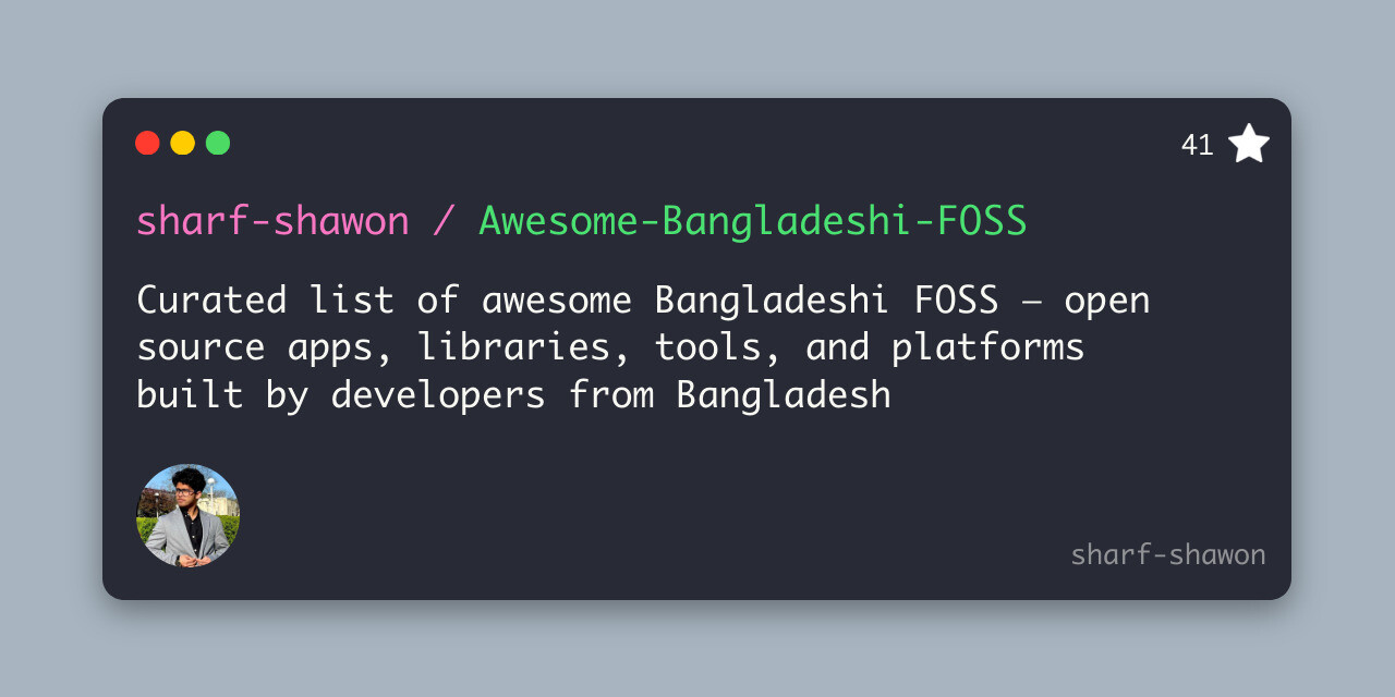 Awesome-Bangladeshi-FOSS