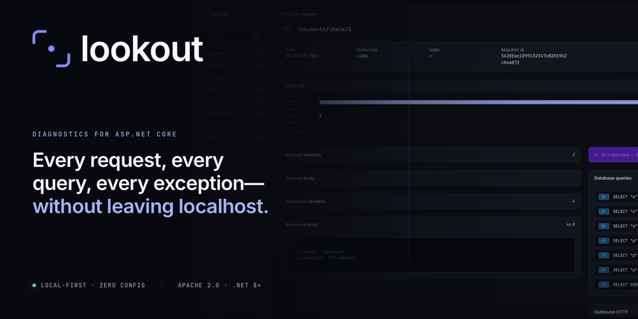 GitHub - a-ghanem1/lookout: Minimal-config dev-time diagnostics ...