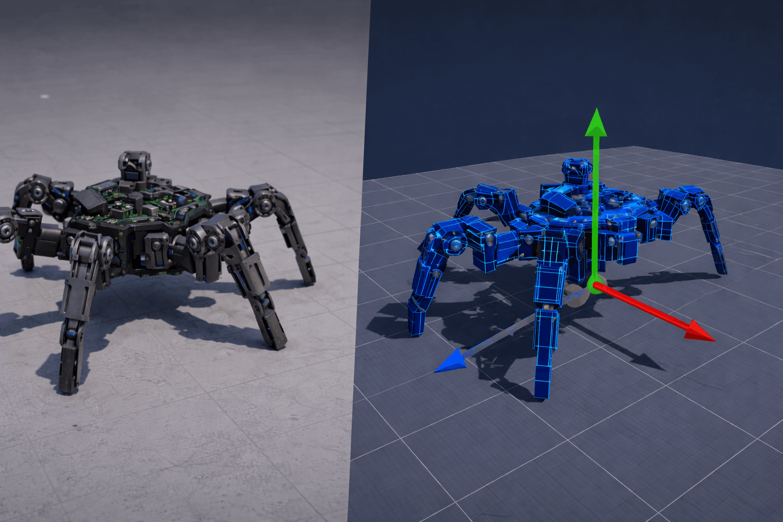GitHub - sakodfnjon/hexapod-robot-simulation: Hexapod robot design and ...