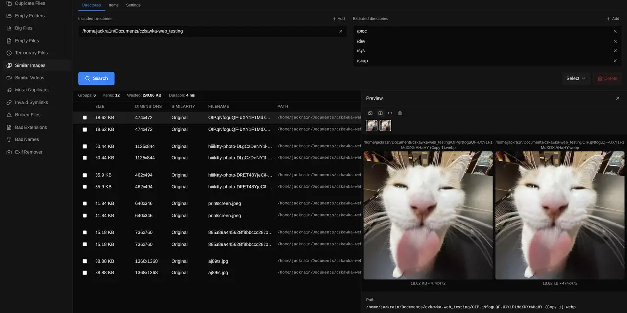 czkawka-web Svelte Themes