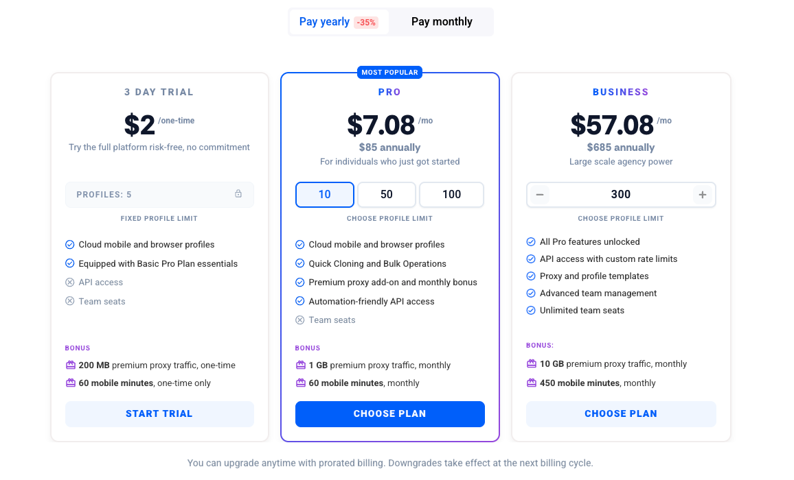 multilogin-pricing