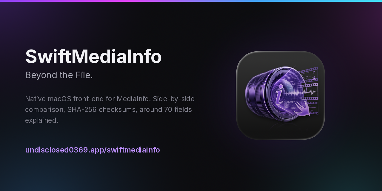 SwiftMediaInfo