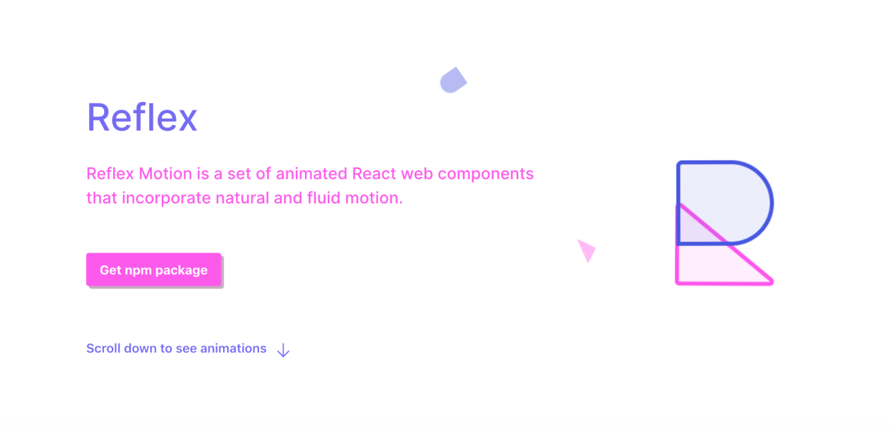 GitHub - gracesnoh/reflex: Reflex Motion is a set of animated React web ...