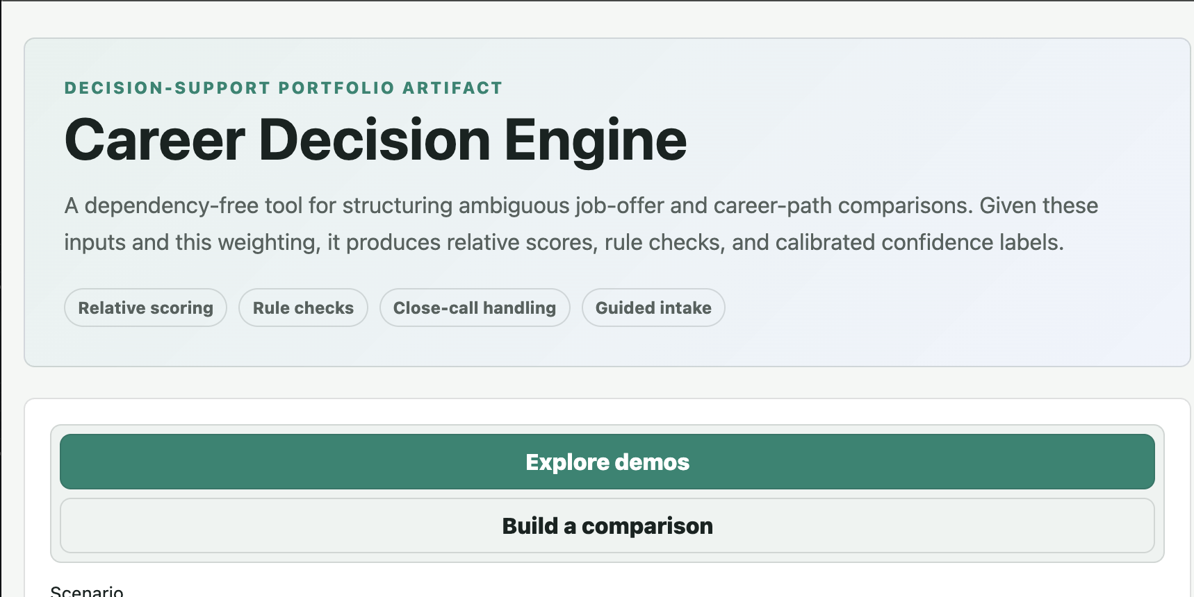 career-decision-engine