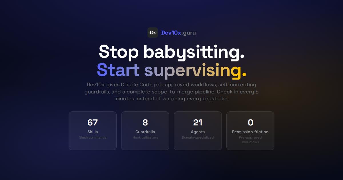 GitHub - Dev10x-Guru/Dev10x-Claude · GitHub