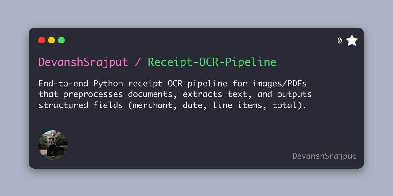Receipt-OCR-Pipeline