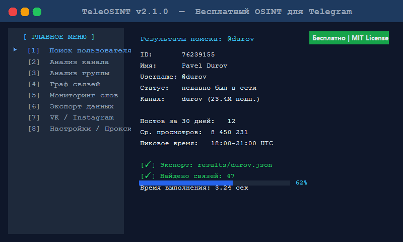 OSINT-Tool-For-TG