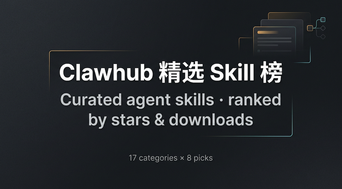 GitHub - aiworkskills/skillranking: Clawhub Agent Skill 精选榜：17 个业务场景，每类 ...
