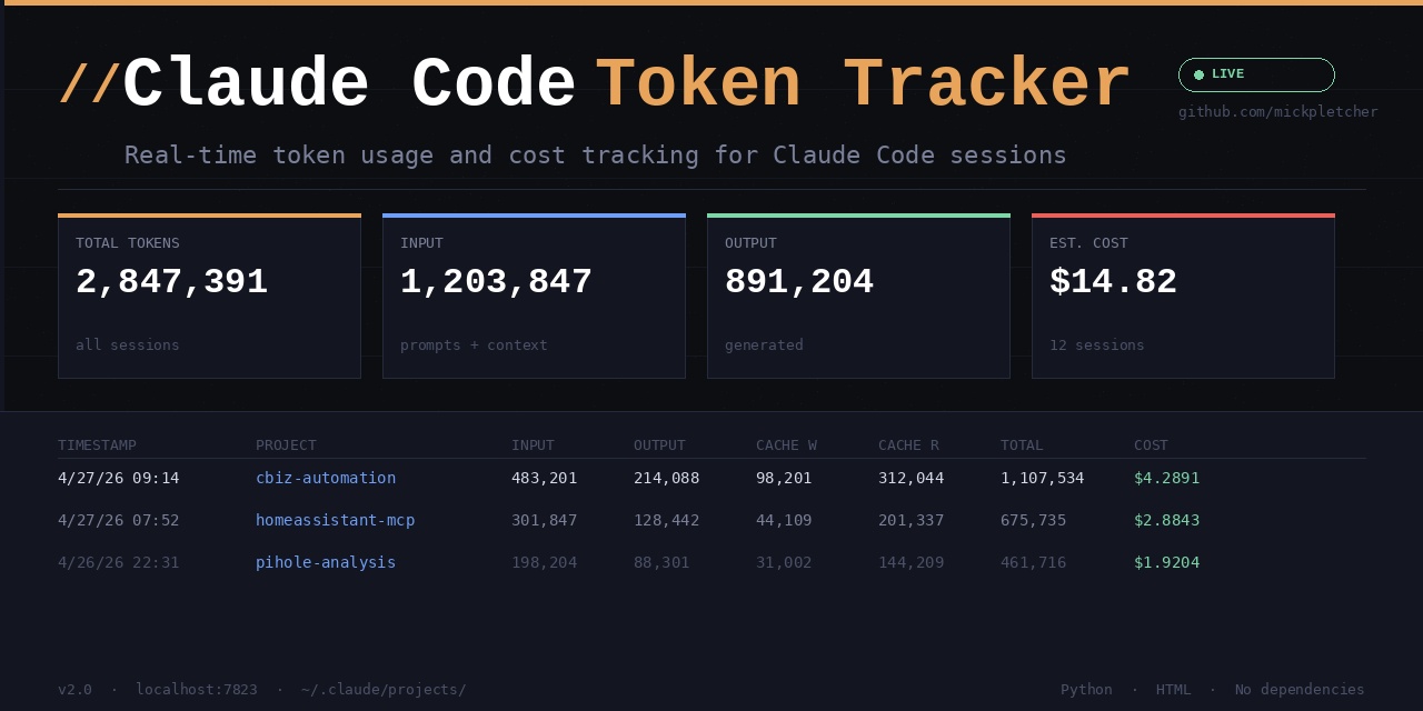 claude-code-token-tracker