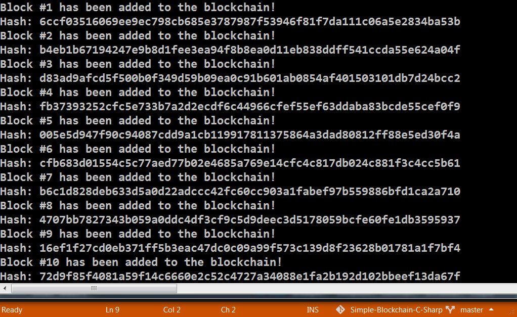 Simple-Blockchain-C-Sharp