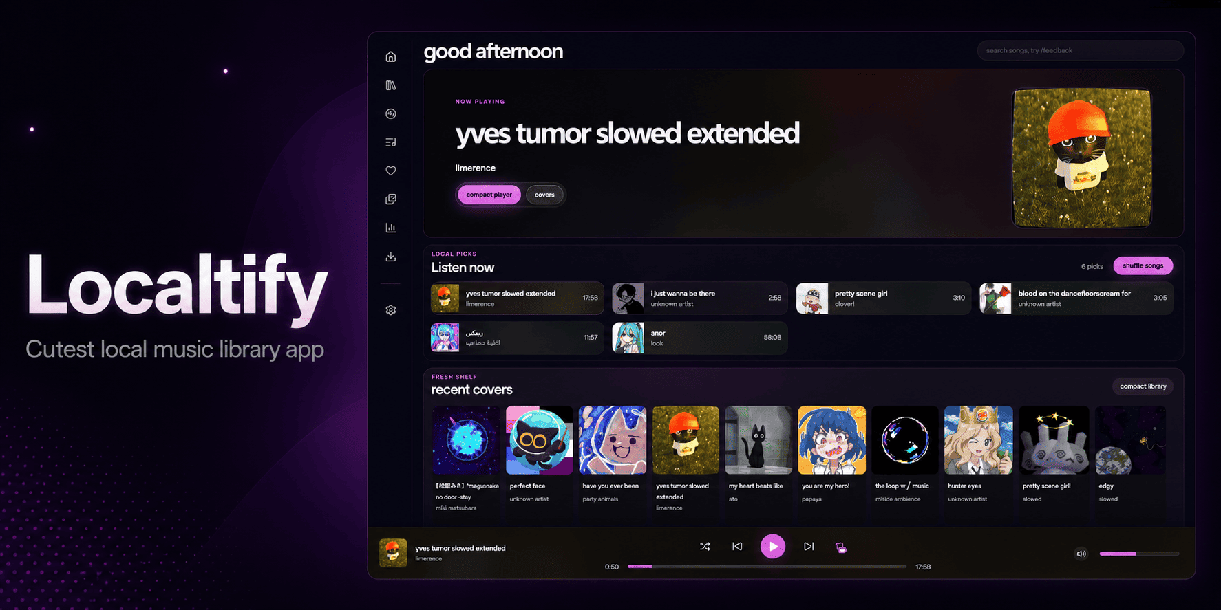 GitHub - meshahid973/localitfy: Spotify style local music player with ...
