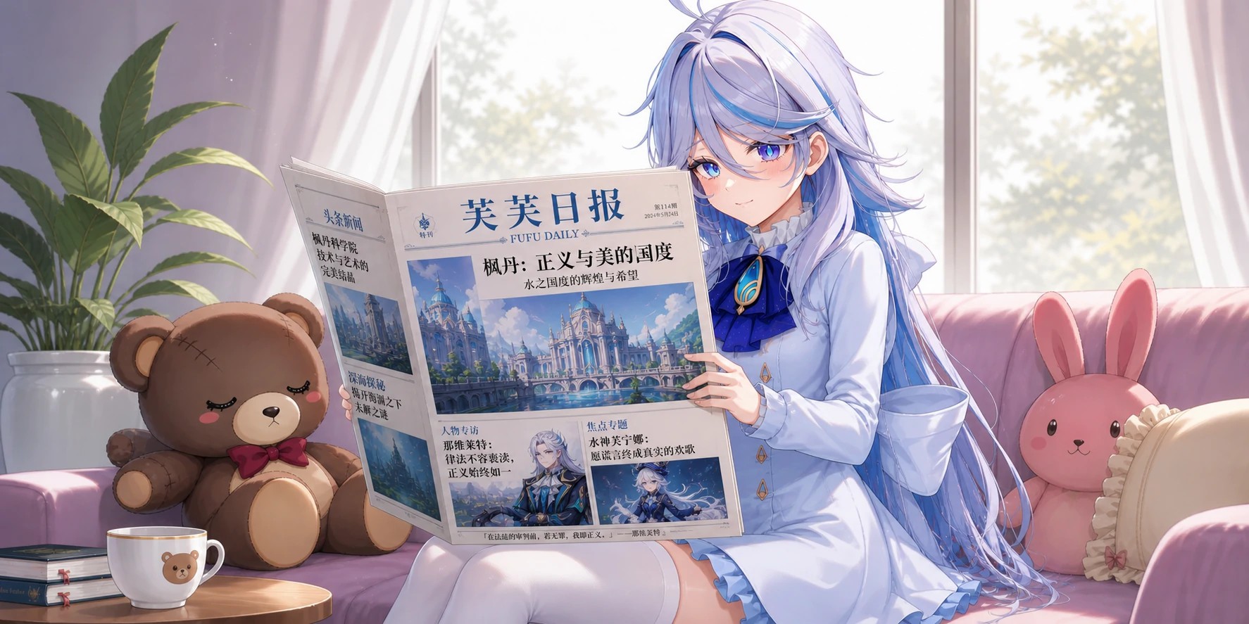 GitHub - anyliew/furina-daily: 枫丹水神芙宁娜风格日报插件 · GitHub