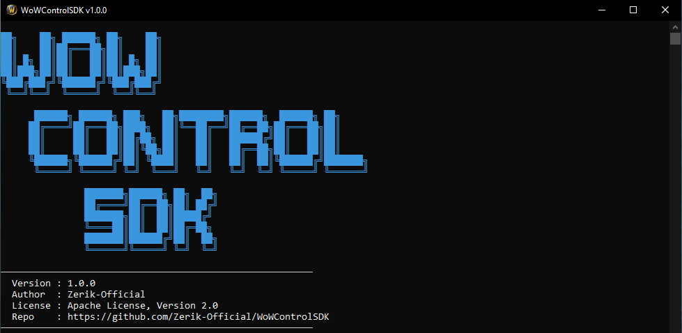 WoWControlSDK