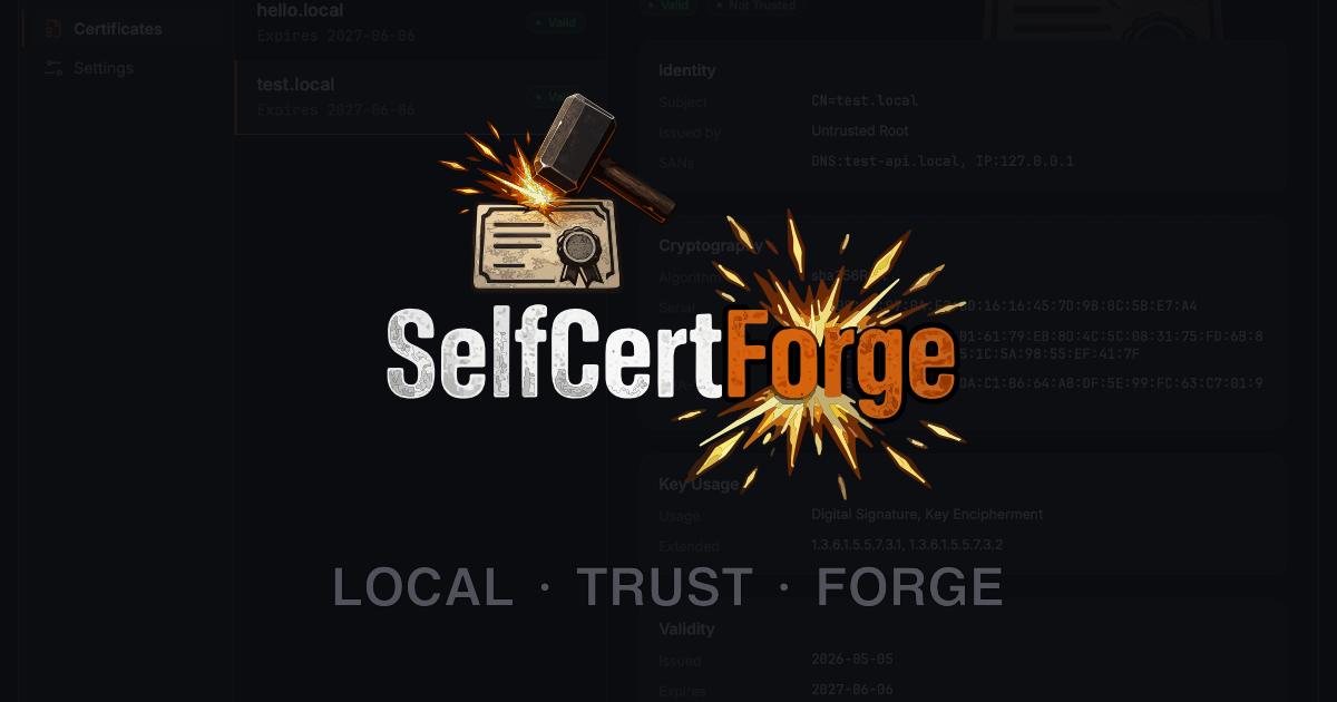 SelfCertForge