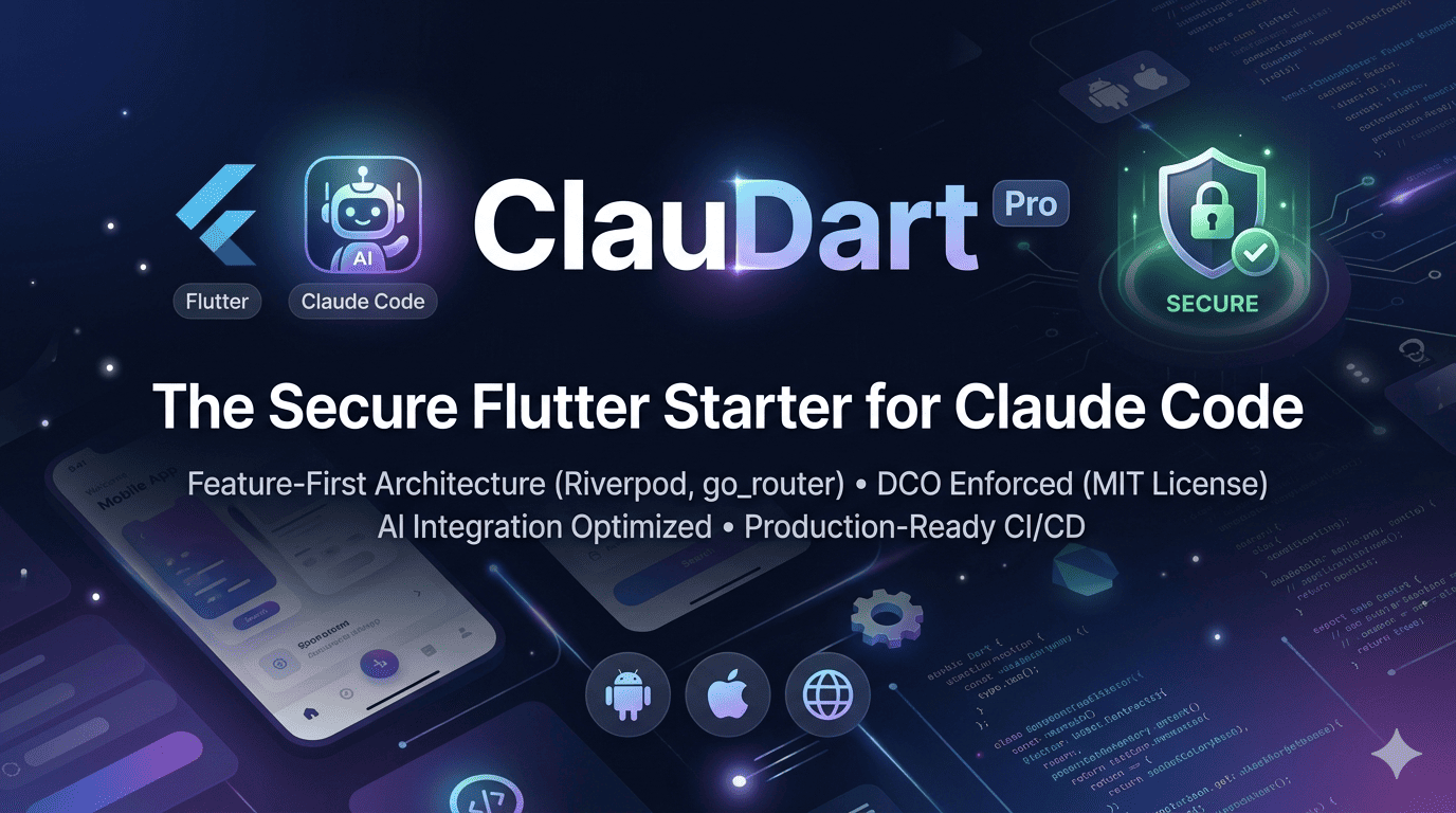 GitHub - cascioli/flutter-claude-pro-starter: ClauDart Pro: A highly ...