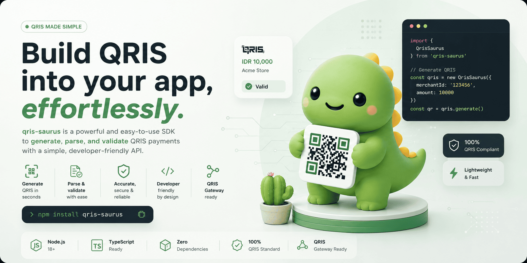 GitHub - creasico/qris-saurus: QRIS Payment Gateway SDK - Transform ...