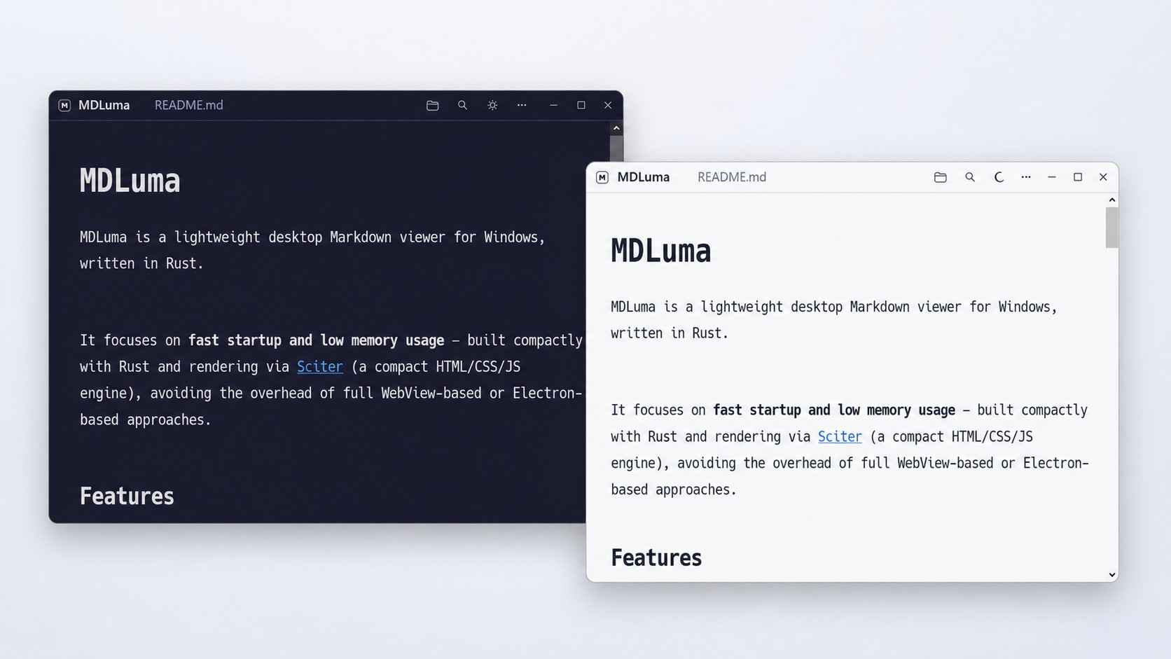 GitHub - simosako/mdluma: A lightweight desktop Markdown viewer for ...