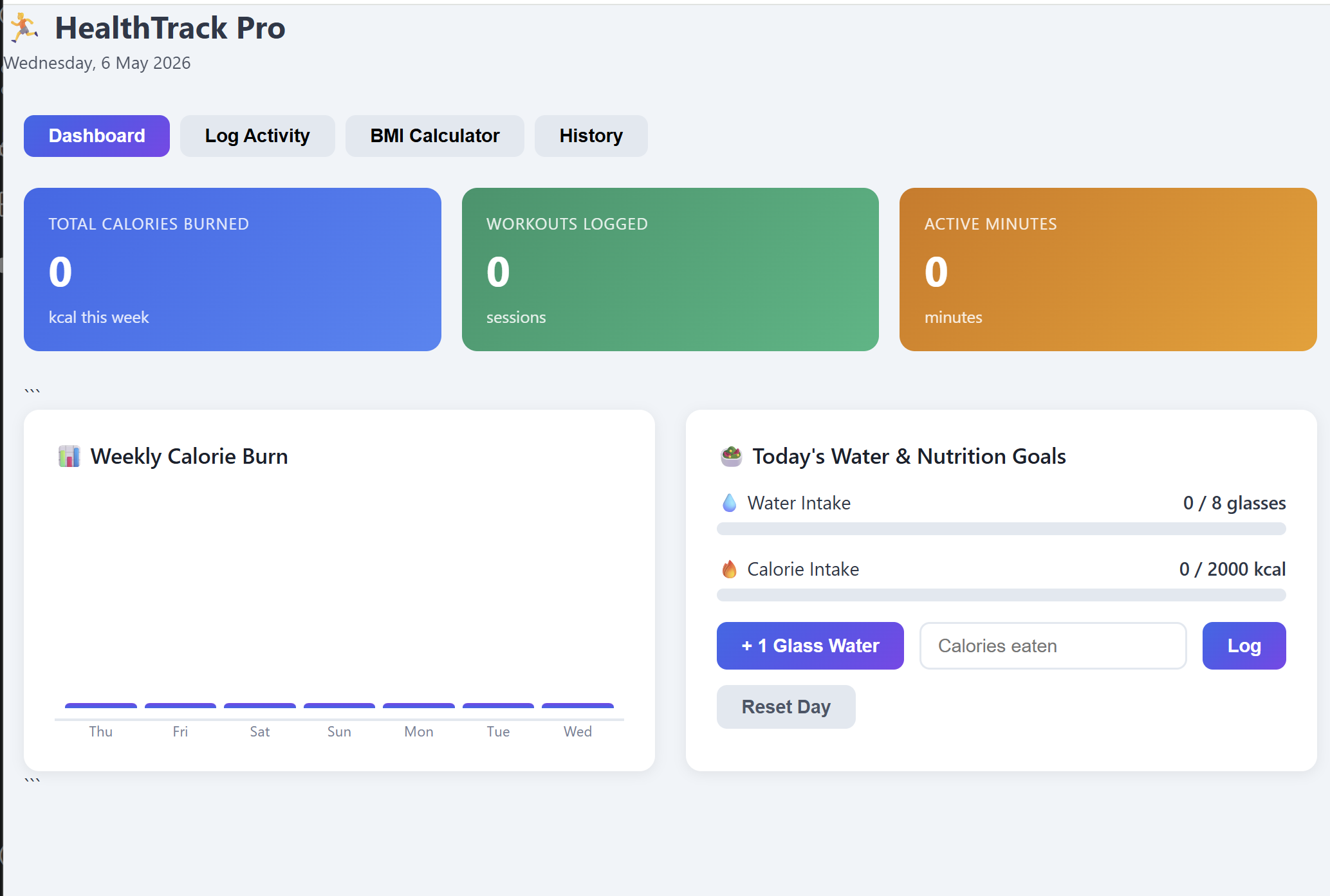 GitHub - SHRUNGAD11/HEALTH-TRACKER-PRO-WEBSITE: A health tracker app is ...