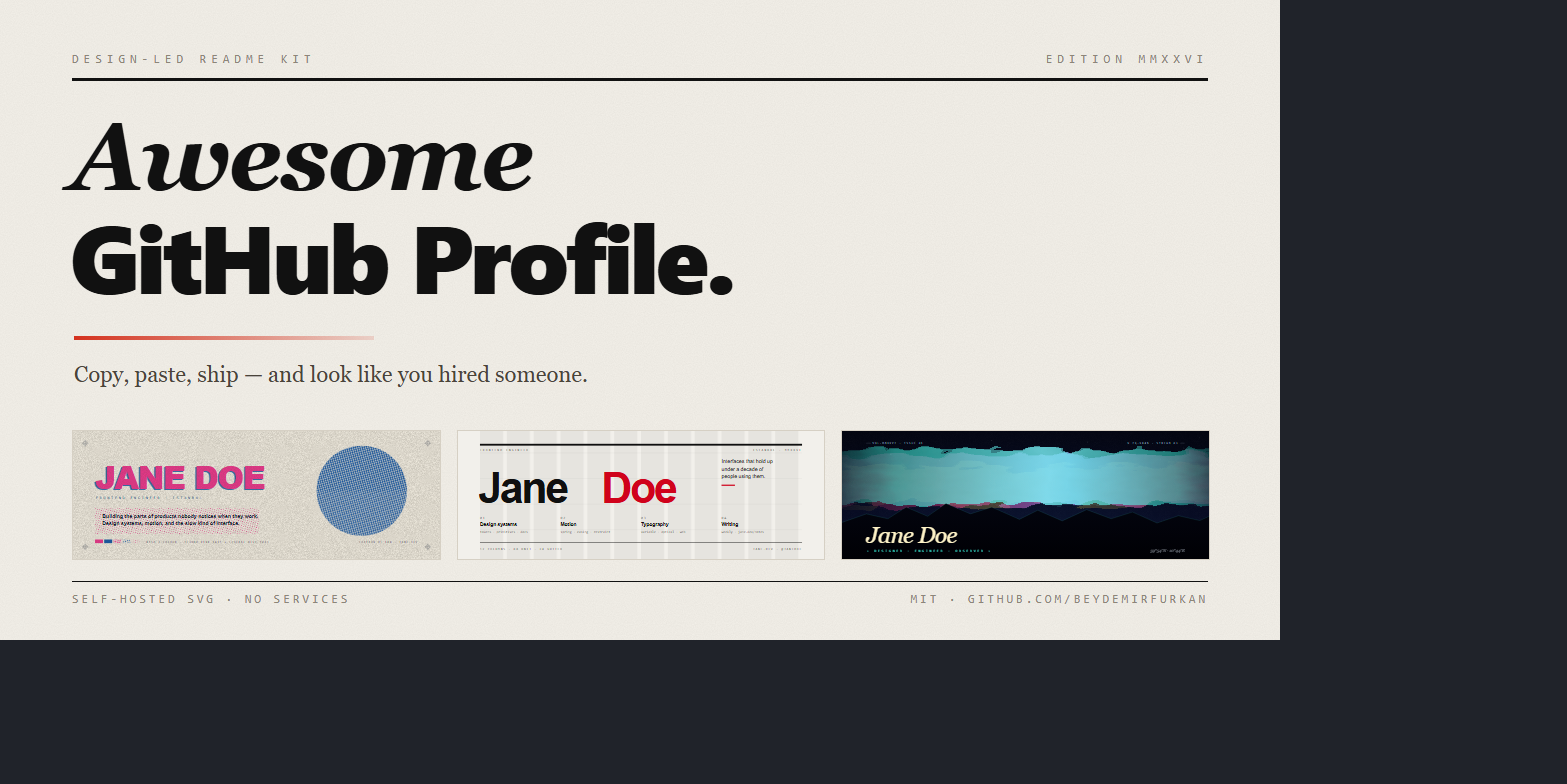 awesome-github-profile