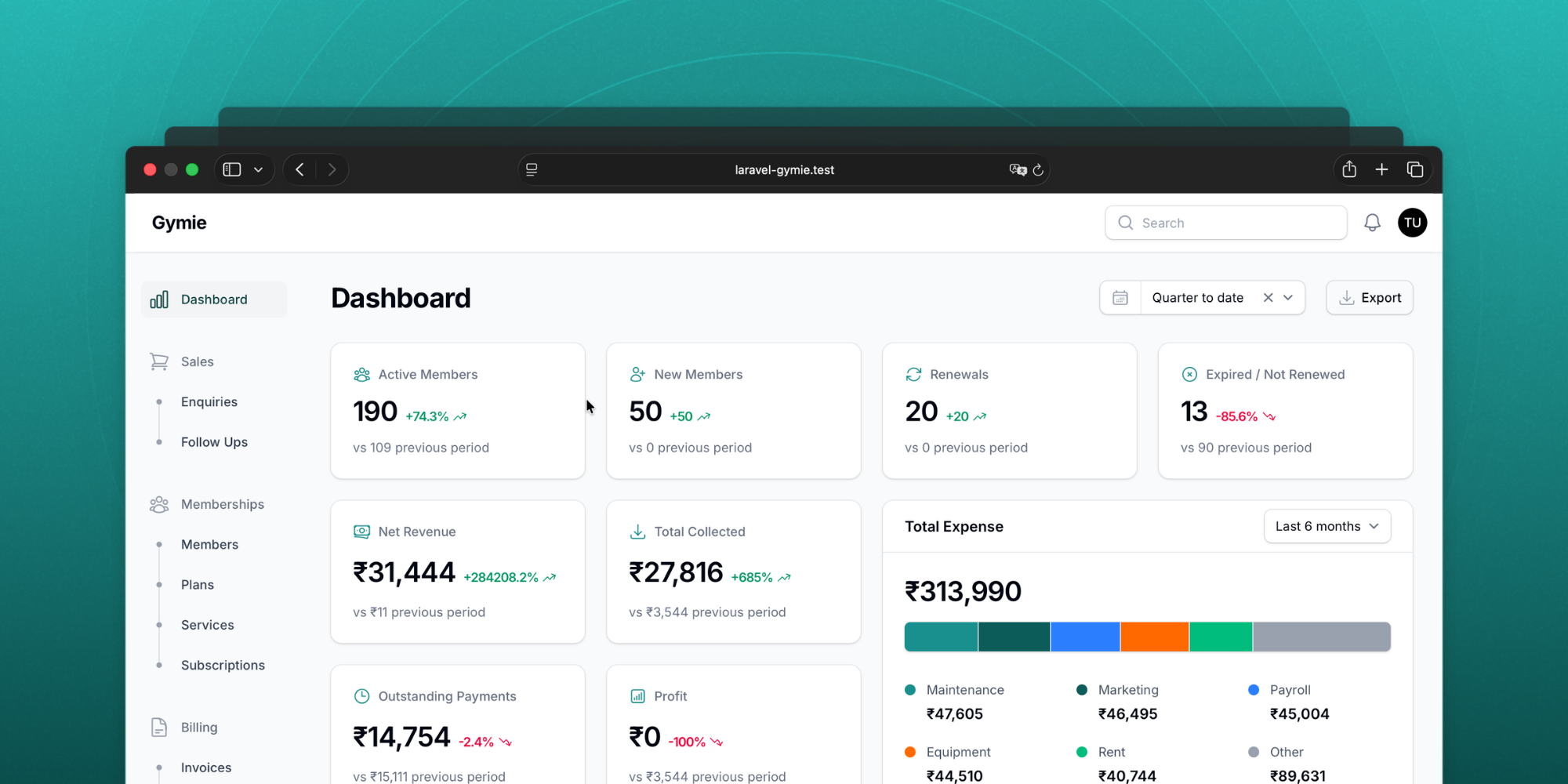 laravel-gymie