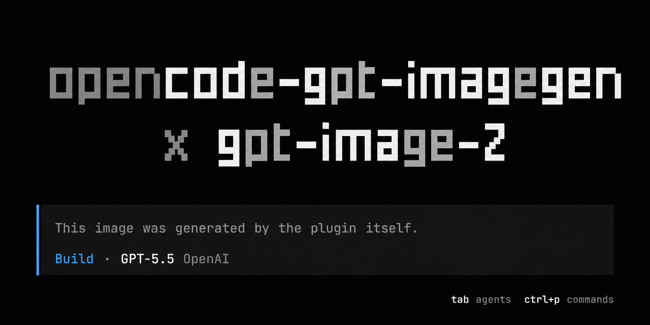 GitHub - yuji-hatakeyama/opencode-gpt-imagegen: OpenCode plugin: image ...