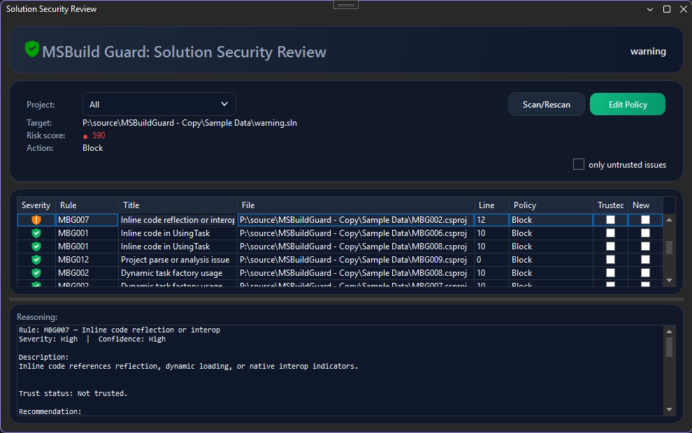 GitHub - Hefaistos68/MSBuildGuard: Enforce MSBuild policies and ...