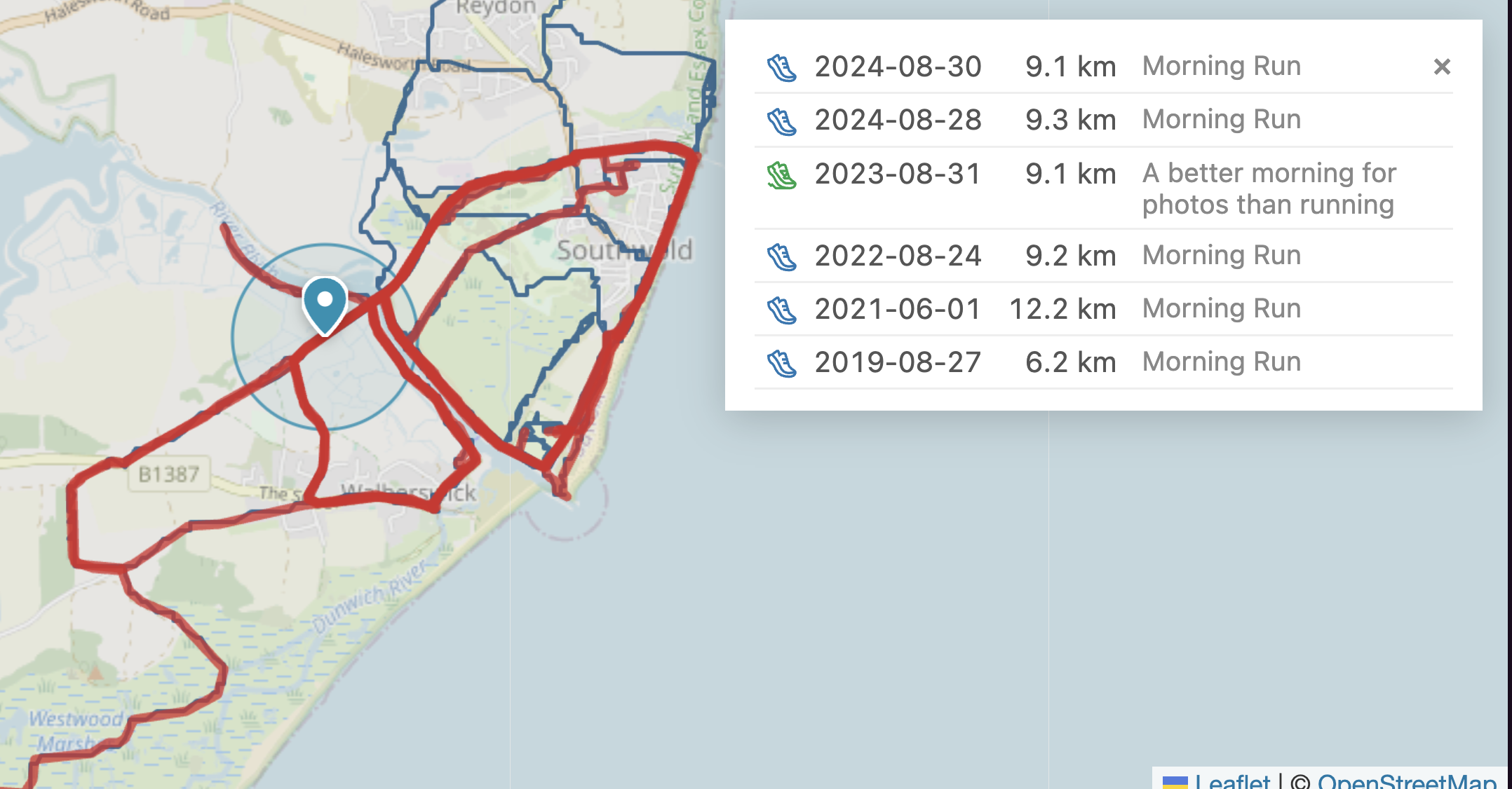 GitHub - rmoff/run-map: Slice and dice your runs, by location, distance ...