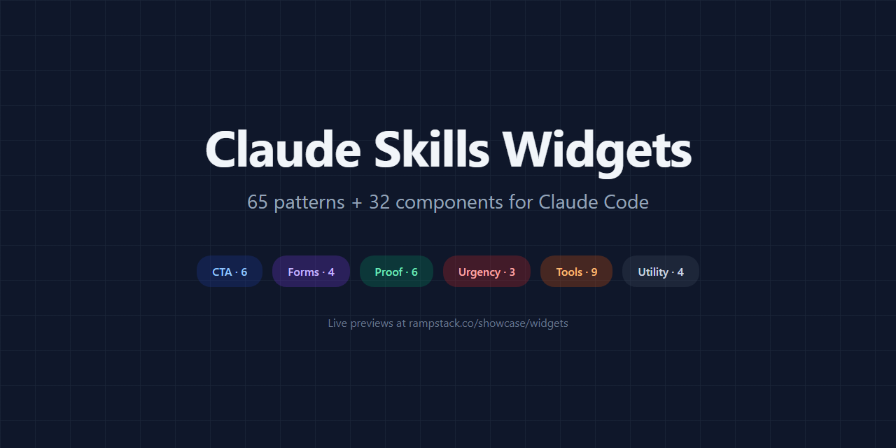 claude-skills-widgets