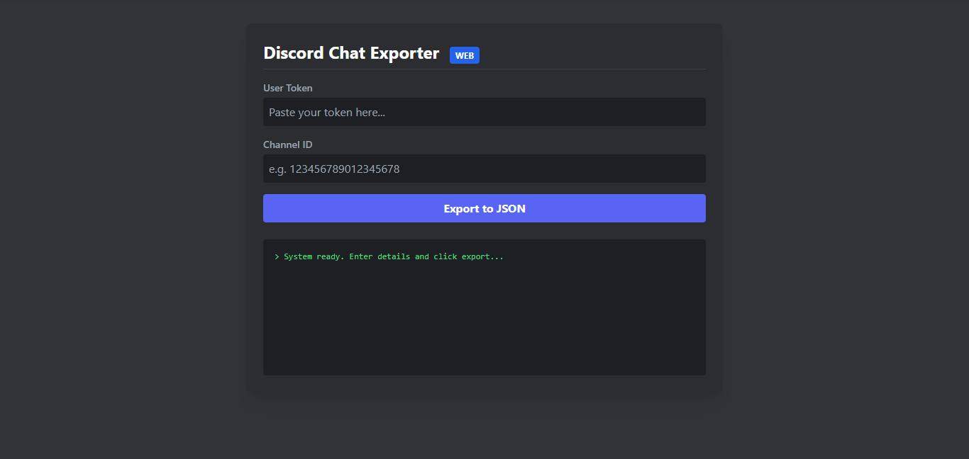 discord-web-exporter