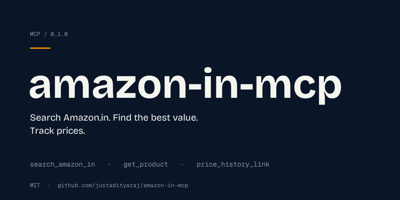 Social preview image for justadityaraj/amazon-in-mcp