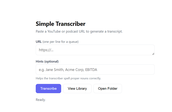 simple-transcriber