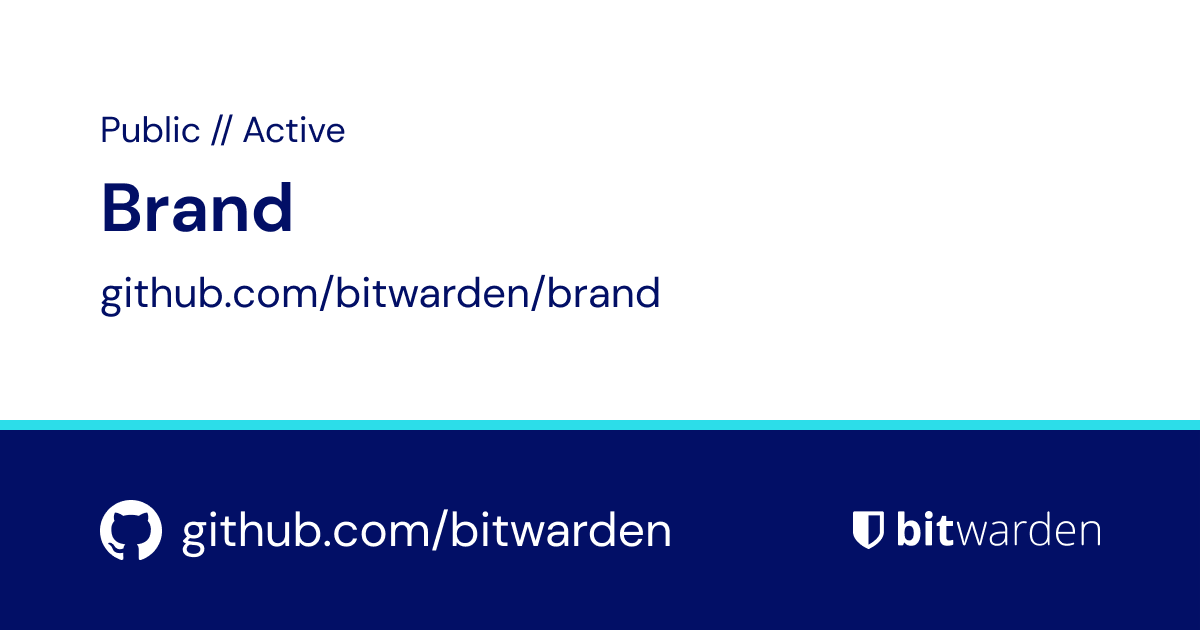 GitHub - bitwarden/brand: Logos, icons, screenshots, and other media ...