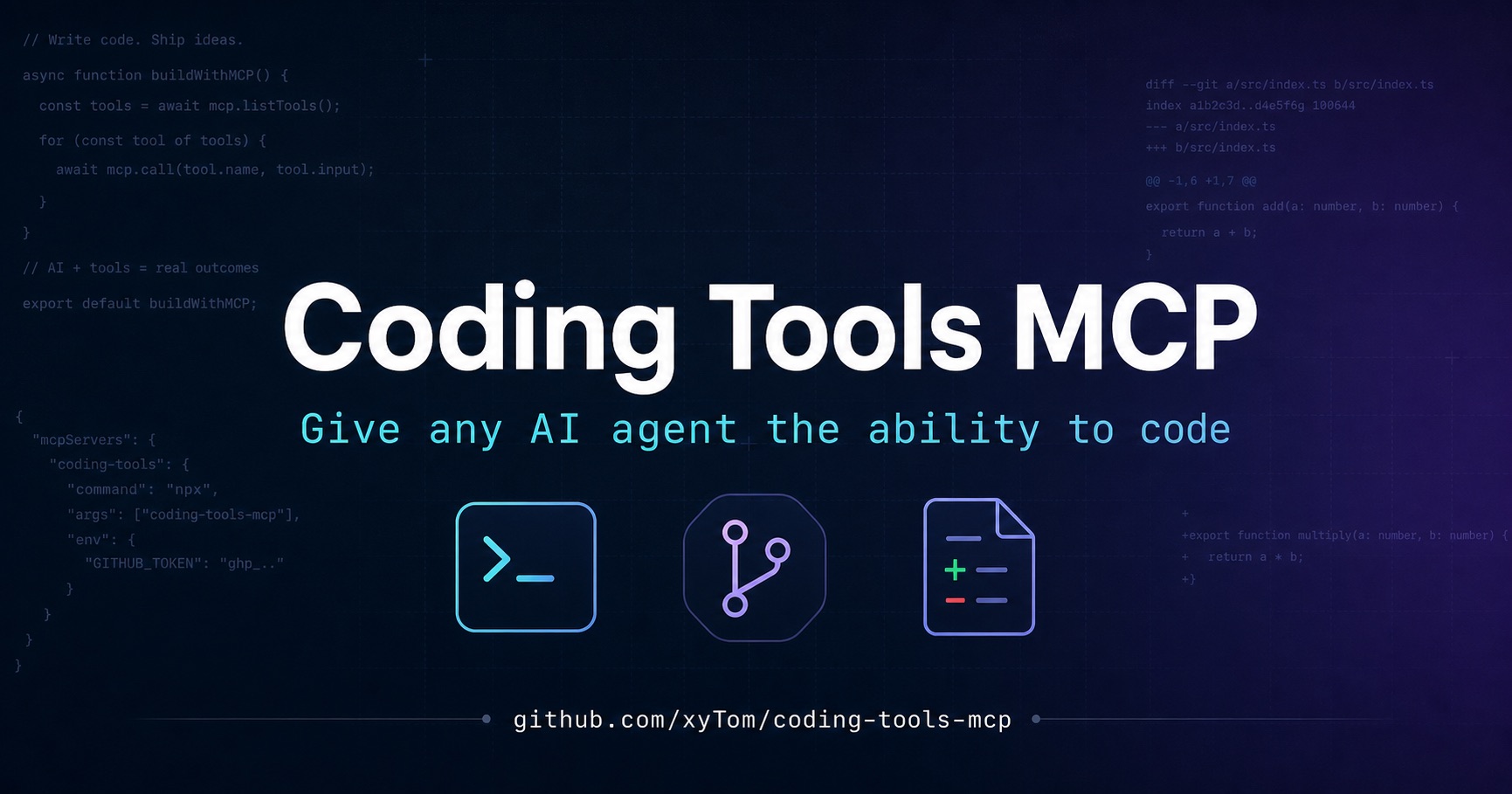 Coding Tools Mcp (v0.2.2):give Any Ai Chat Or Agent A Pair Of Hands On Your Code