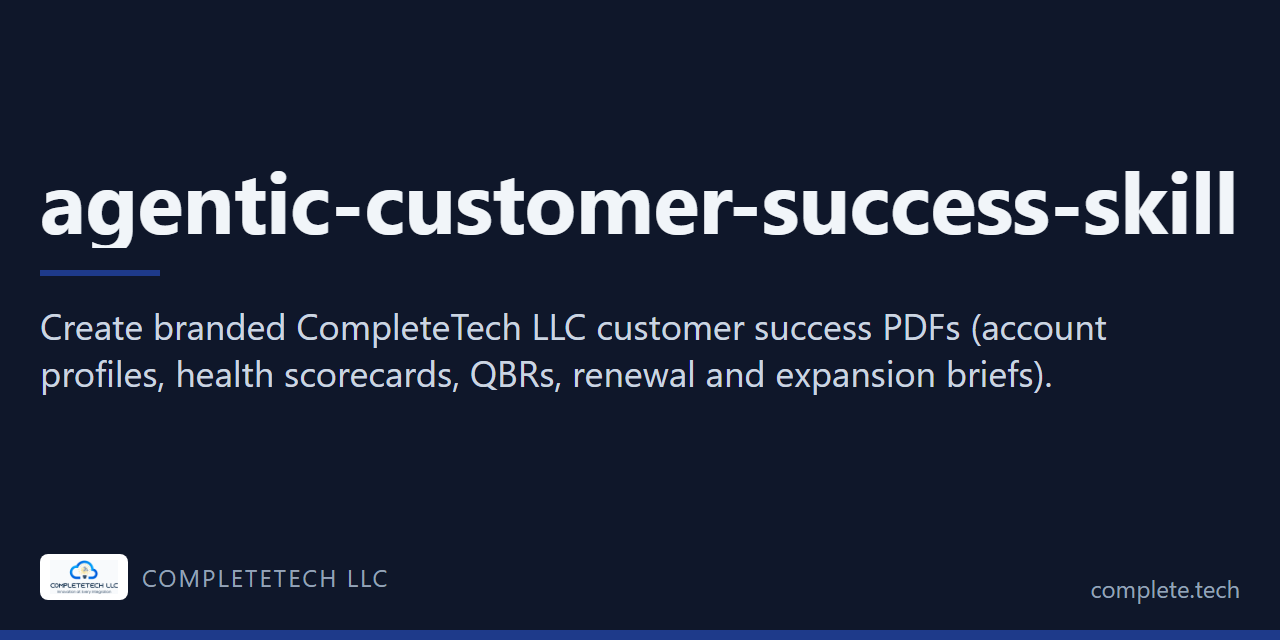 agentic-customer-success-skill