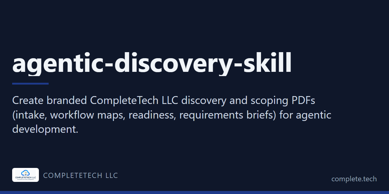 agentic-discovery-skill