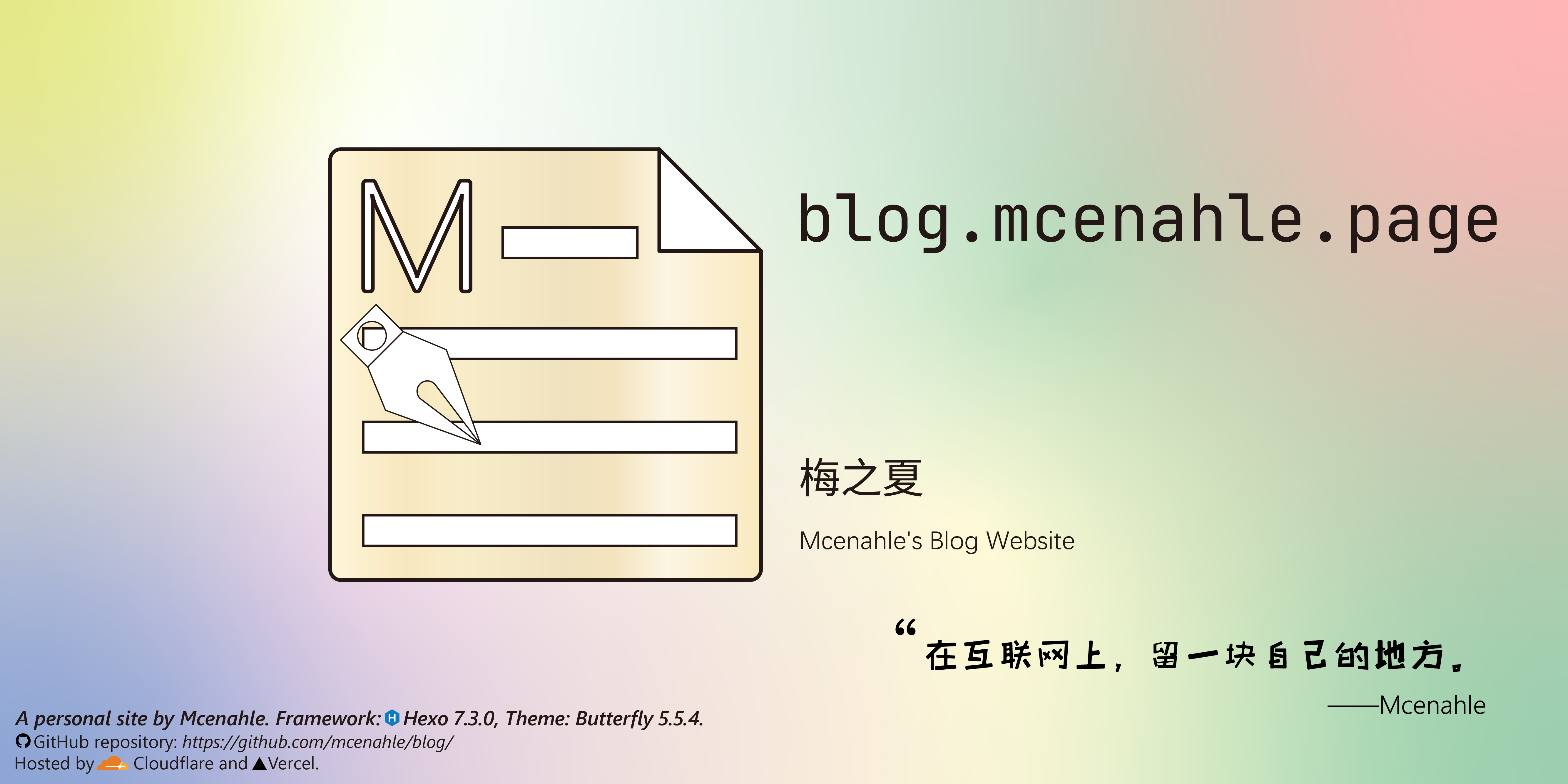 GitHub - mcenahle/blog: Source code of my personal blog built with Hexo ...
