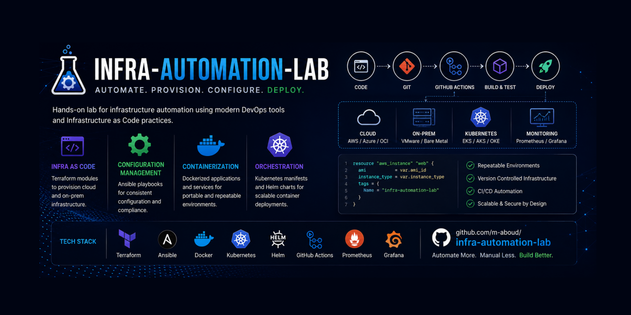 GitHub - m-aboud/infra-automation-lab: Hands-on infrastructure ...