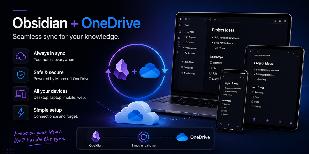 GitHub - JeffSteinbok/obsidian-onedrive: Sync your Obsidian vault with ...