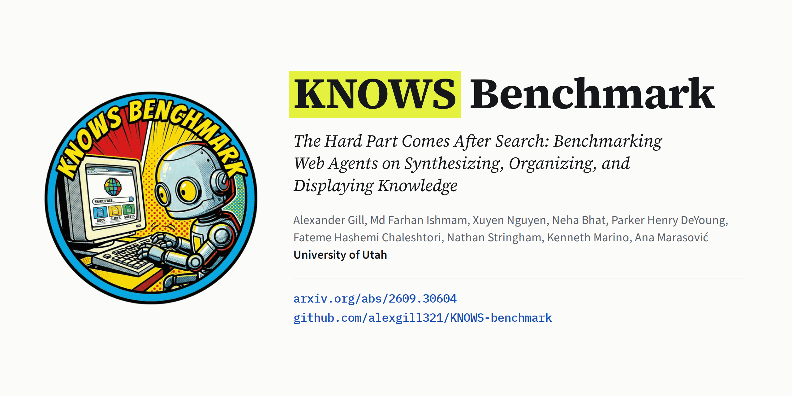 KNOWS-benchmark