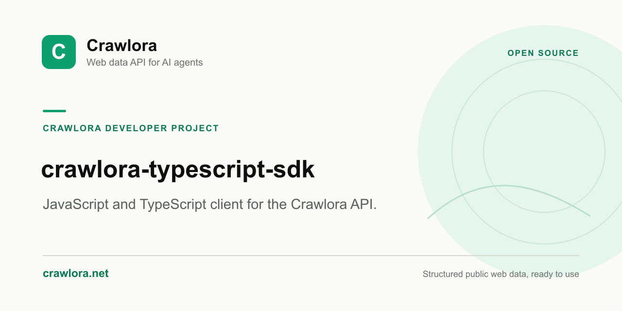 crawlora-typescript-sdk