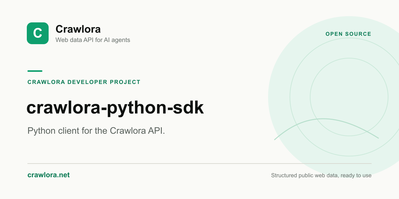 crawlora-python-sdk
