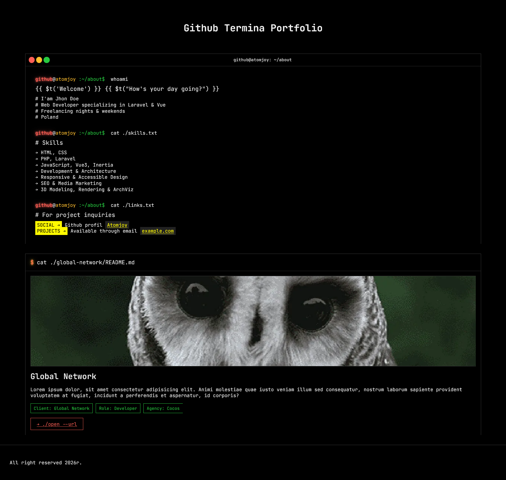 github-terminal-portfolio