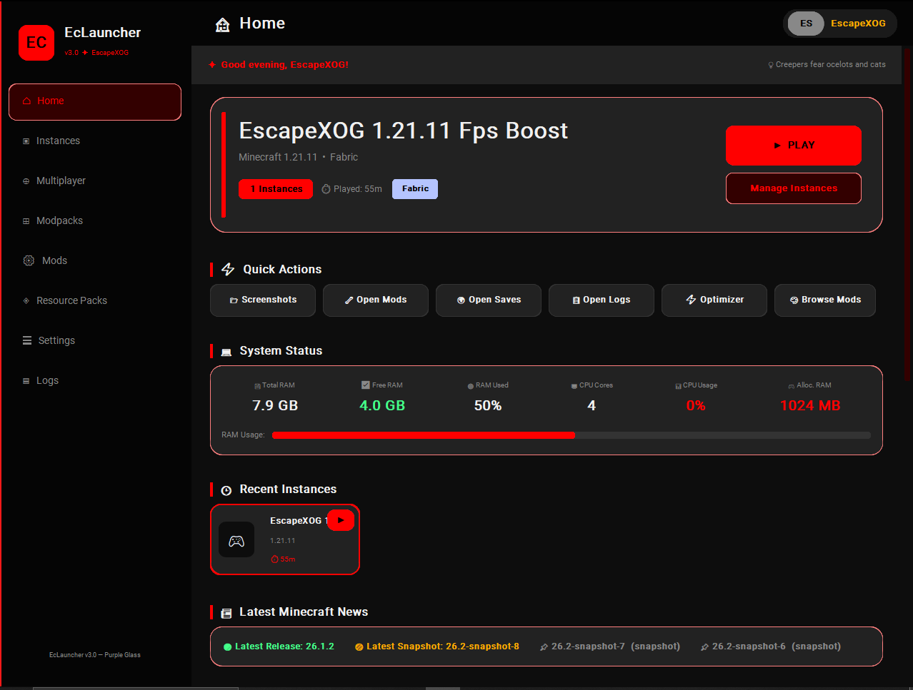 GitHub - EscapeXMc/EcLauncher · GitHub