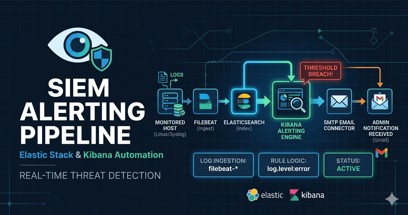 GitHub - SecuredByRup/siem-alerting-pipeline-kibana: An automated SIEM ...