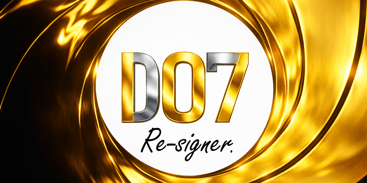 DoubleO7evenResigner