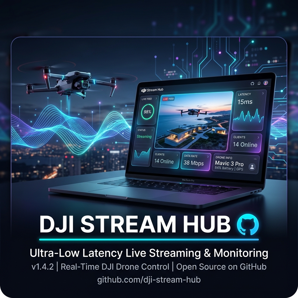 GitHub - marlonmartins2/dji-stream-hub · GitHub