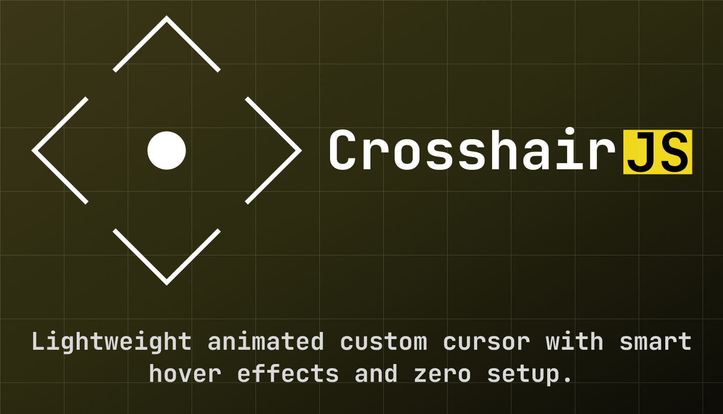 GitHub - CodCatDev/CrosshairJs: Lightweight animated custom cursor with ...